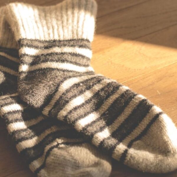 Striped Cotton Socks - Grey (3 Pairs)